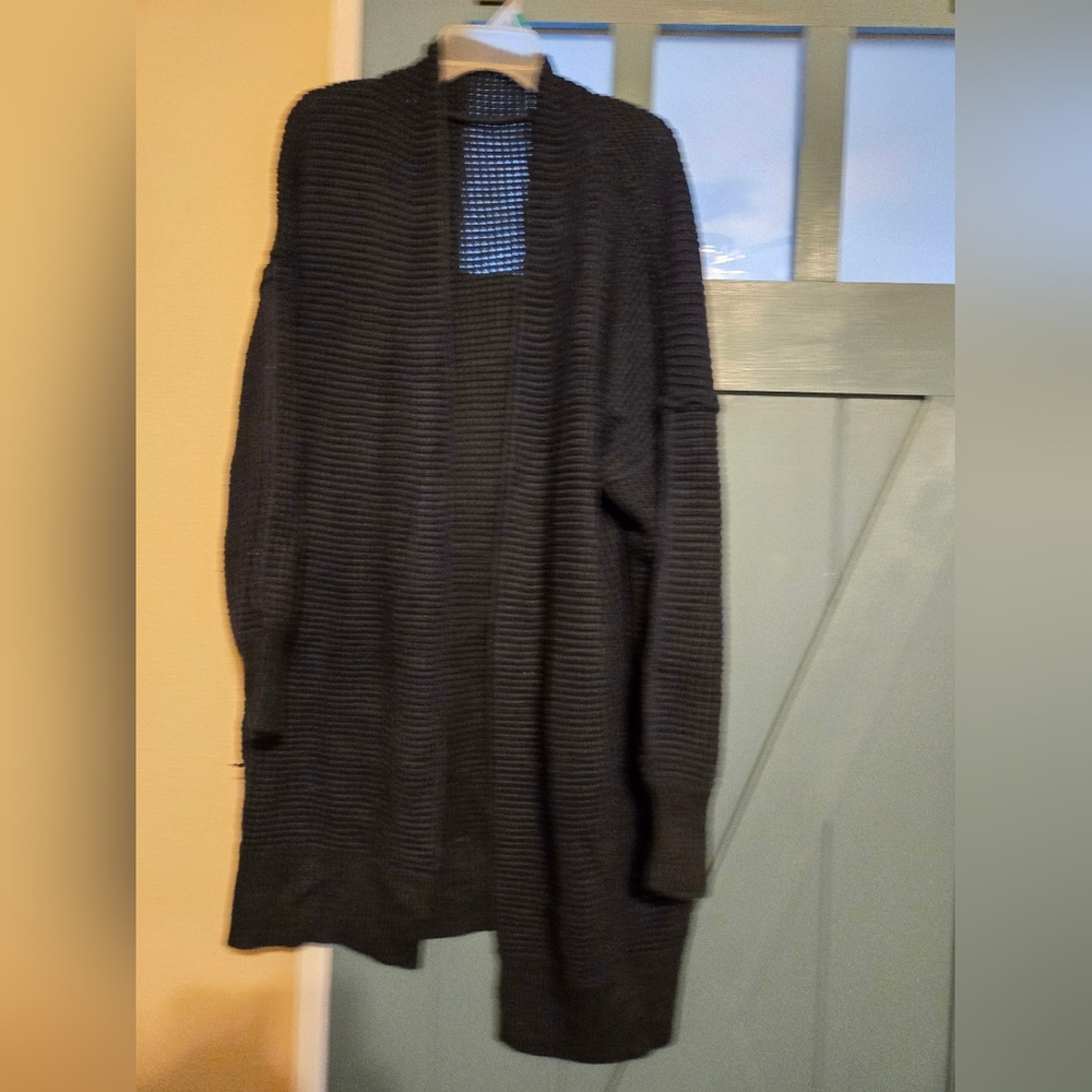 Long Sweater Cardigan in Navy